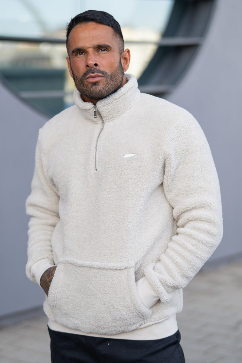 TRUMBELL SHERPA SWEATER - STONE