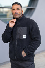 HAZEN SHERPA JACKET - BLACK