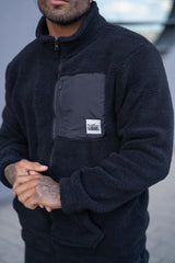 HAZEN SHERPA JACKET - BLACK