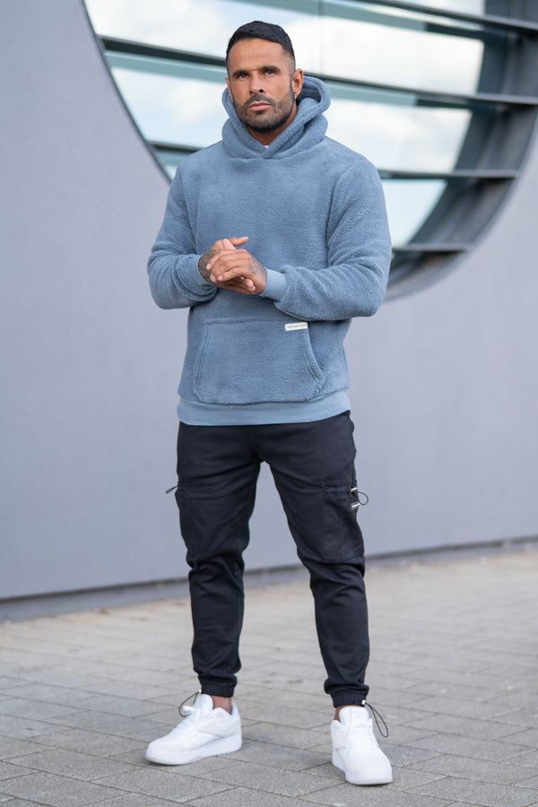 ORWELL SHERPA HOODIE - SMOKE