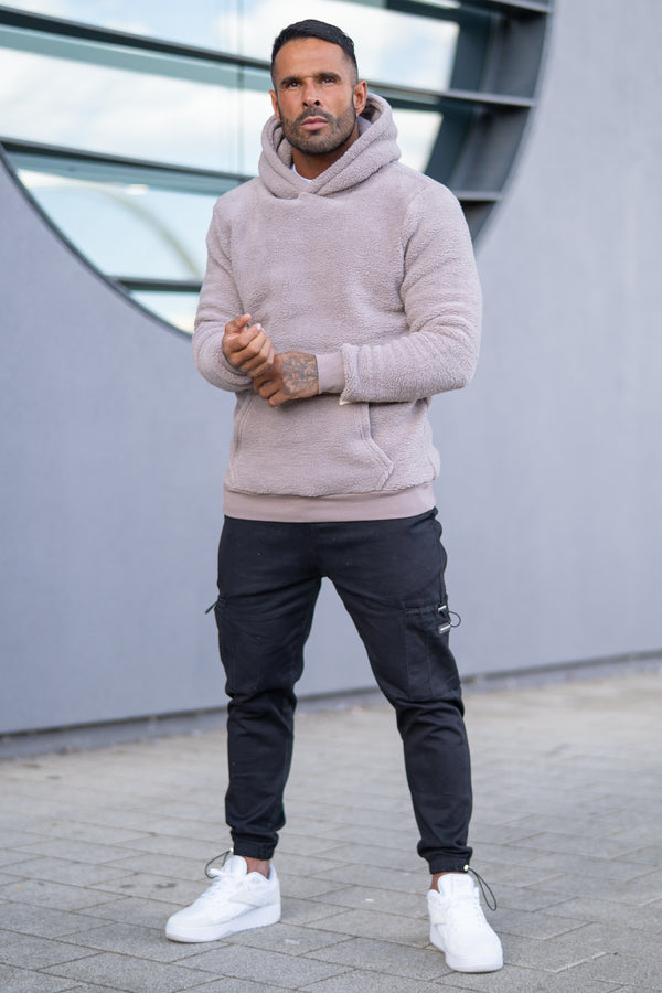 ORWELL SHERPA HOODIE - TAUPE