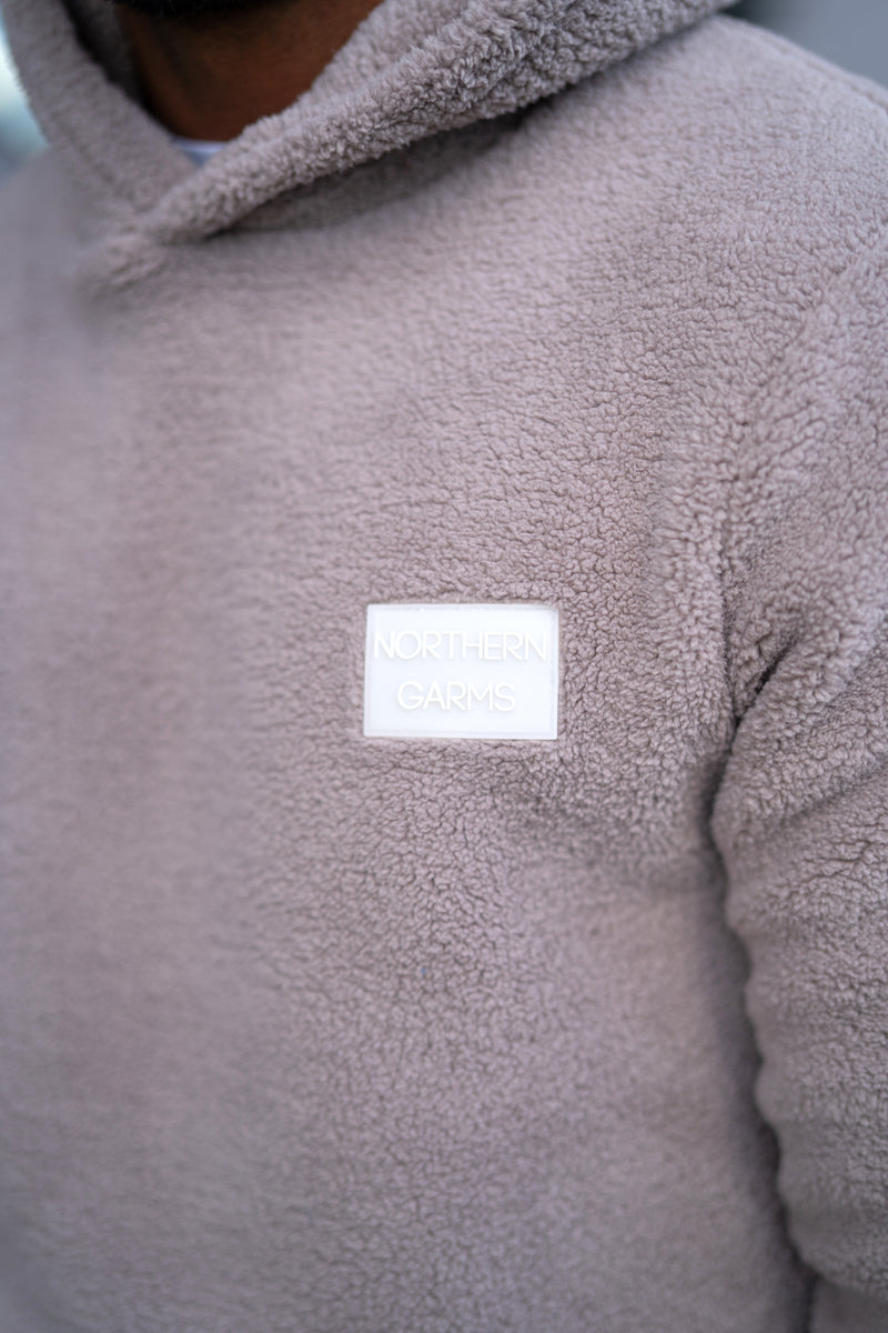 WALDEN SHERPA HOODIE - TAUPE