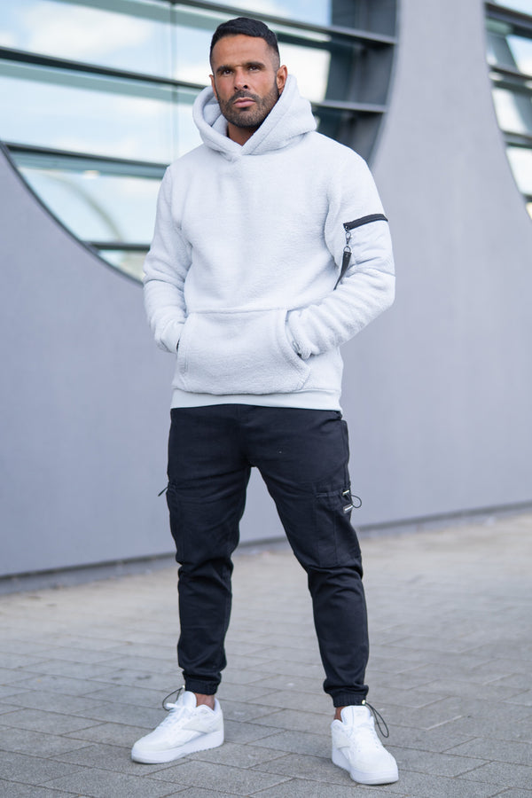 ALFORD SHERPA HOODIE - ICE