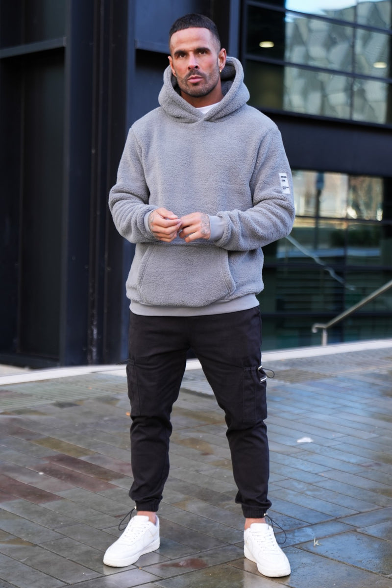 EROL SHERPA HOODIE - STEEL