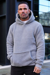 EROL SHERPA HOODIE - STEEL