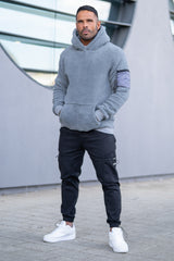 ALFORD SHERPA HOODIE - STEEL