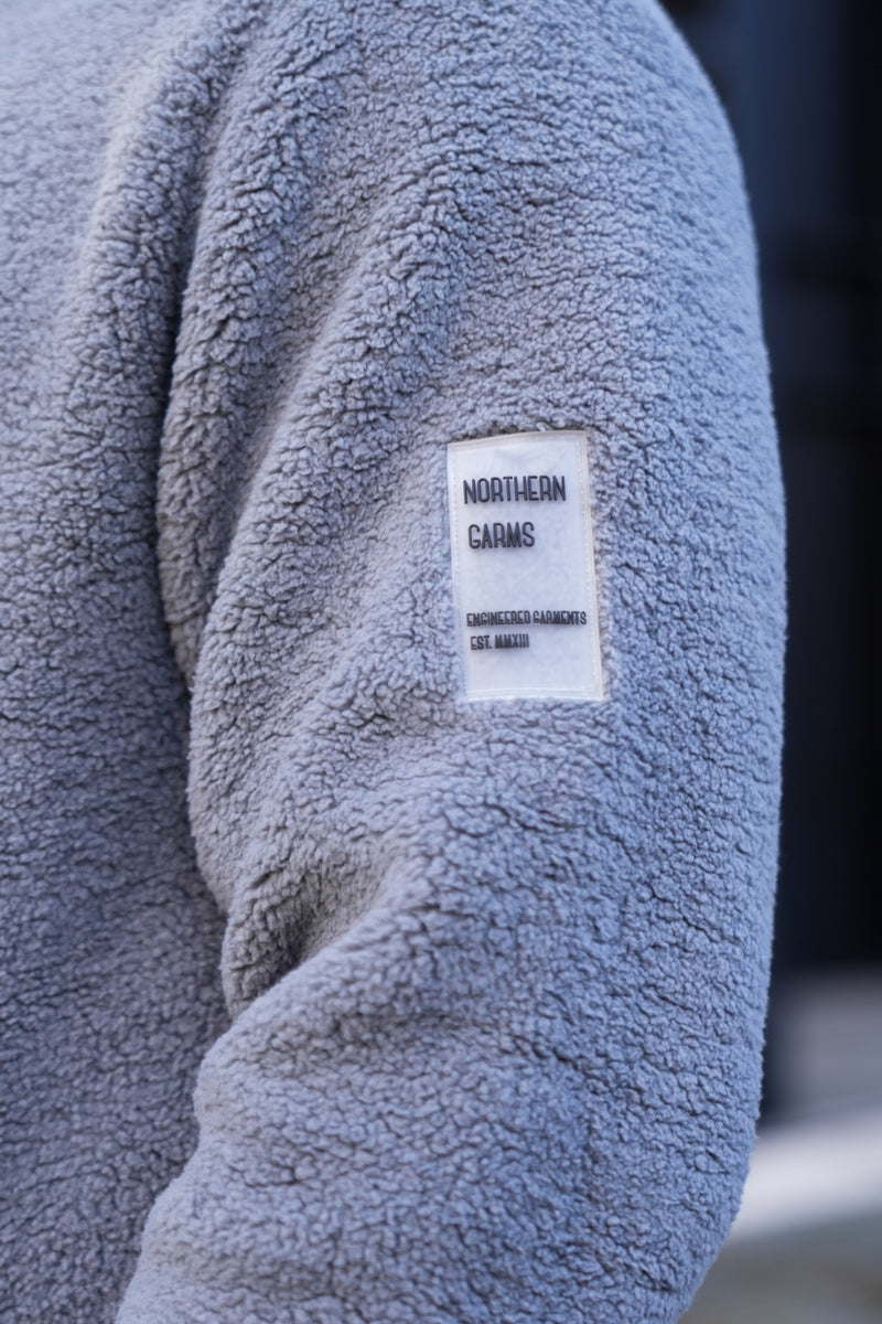 EROL SHERPA HOODIE - STEEL