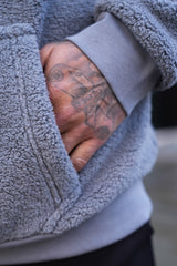 EROL SHERPA HOODIE - STEEL