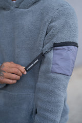 ALFORD SHERPA HOODIE - STEEL