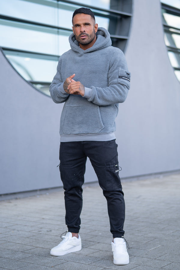 MEDFORD SHERPA HOODIE - STEEL