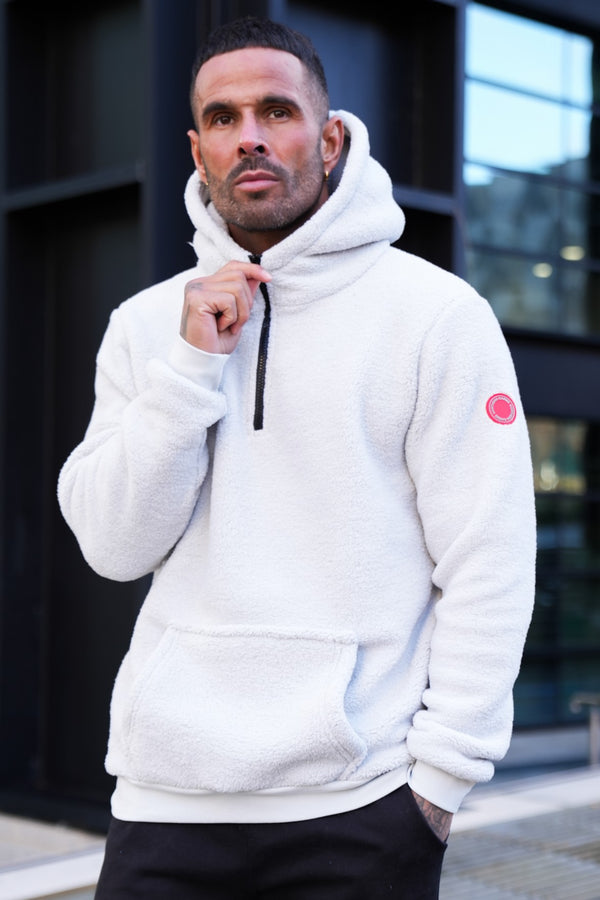 COMPASS SHERPA HOODIE - ICE