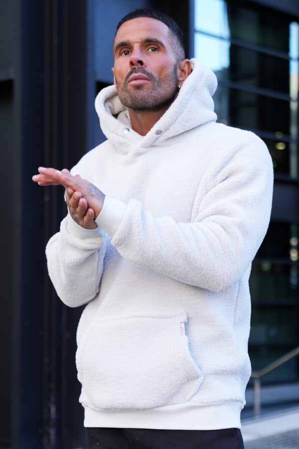 NERO SHERPA HOODIE - ICE