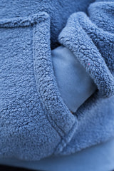 LANGTON SHERPA HOODIE - SMOKE