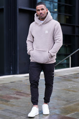 LANGTON SHERPA HOODIE - TAUPE