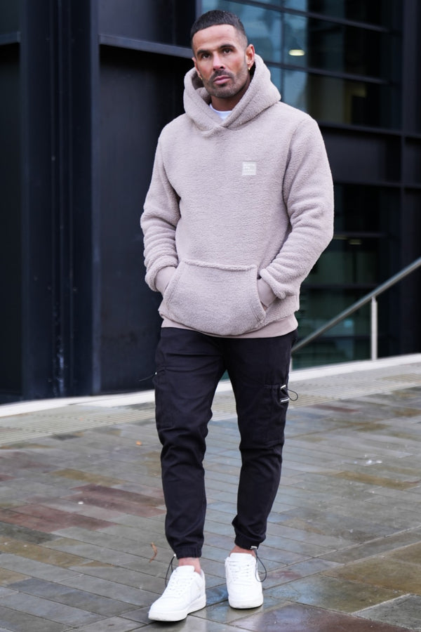 LANGTON SHERPA HOODIE - TAUPE