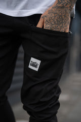 EMOTIVE CARGO TROUSERS - BLACK
