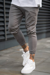 HYTES TROUSERS - STEEL