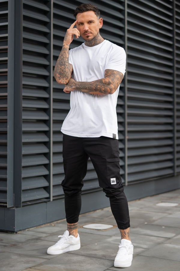 FLETCHER CARGO TROUSERS - BLACK