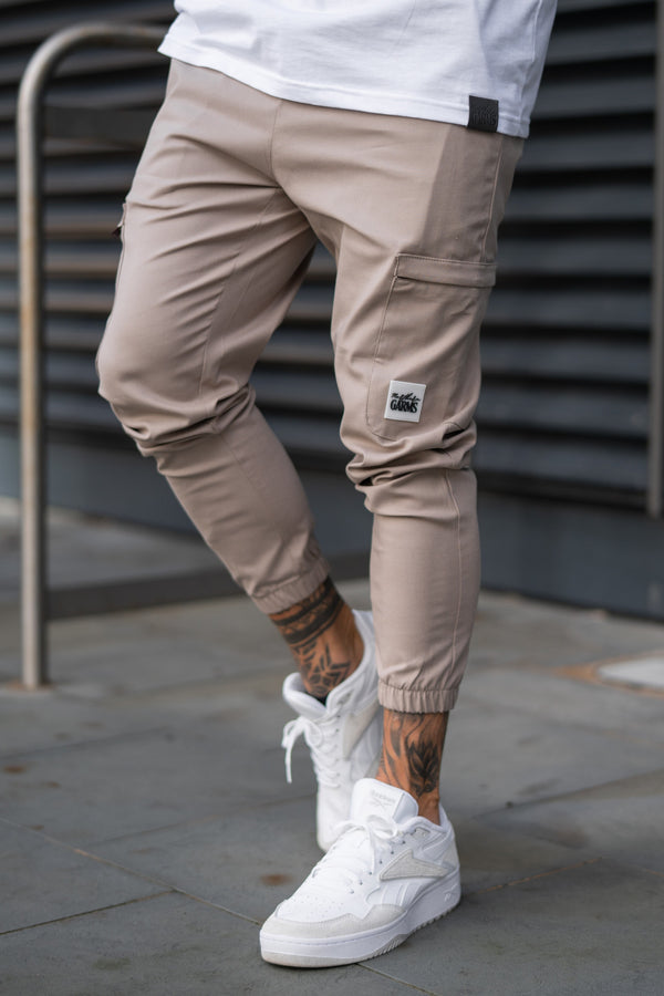 FLETCHER CARGO TROUSERS - GREIGE