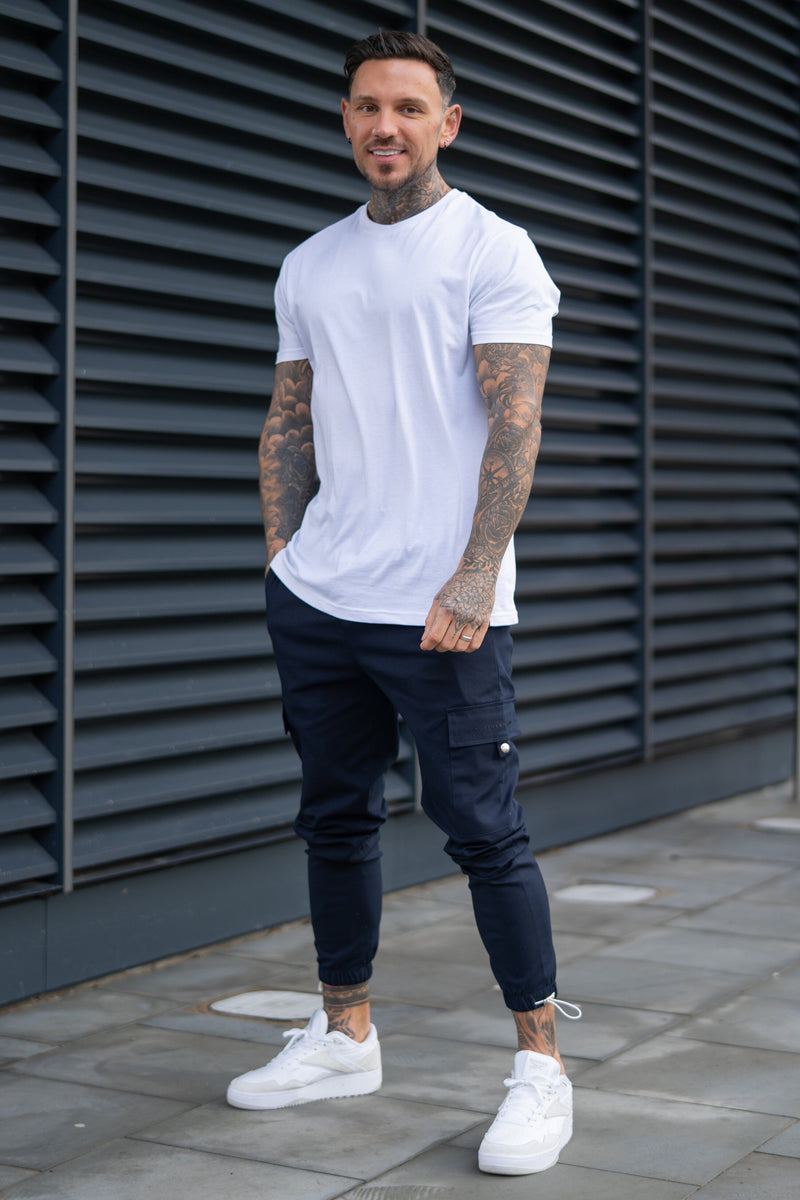 BARRACK CARGO TROUSERS - NAVY