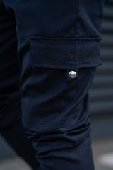 BARRACK CARGO TROUSERS - NAVY