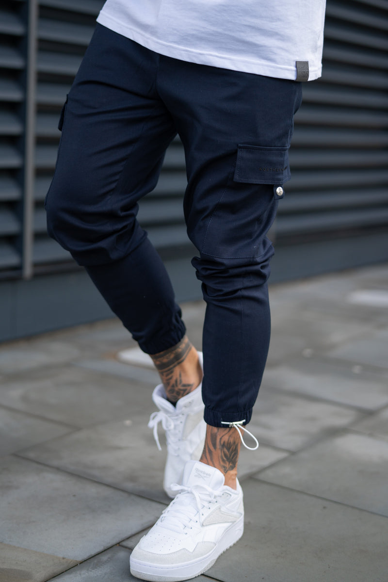 BARRACK CARGO TROUSERS - NAVY