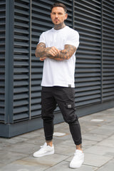 RIDGE CARGO TROUSERS - BLACK