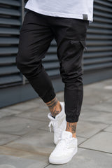 BRADBURY CARGO TROUSERS - BLACK