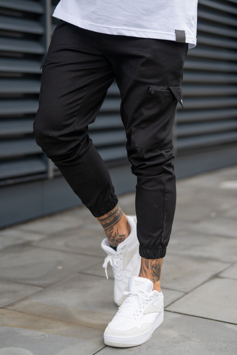 BRADBURY CARGO TROUSERS - BLACK