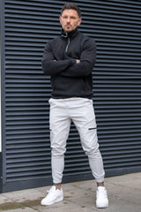 CHEVIOT CARGO TROUSERS - ICE