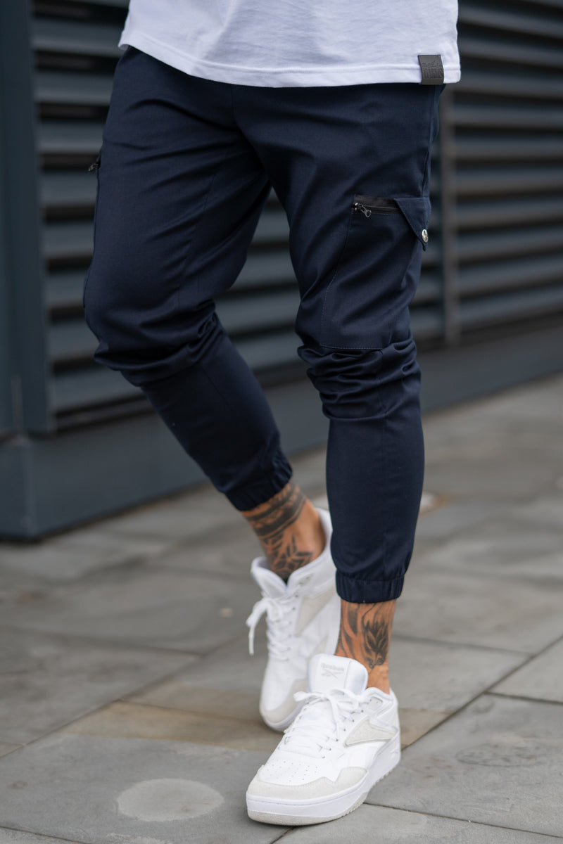BRADBURY CARGO TROUSERS - NAVY