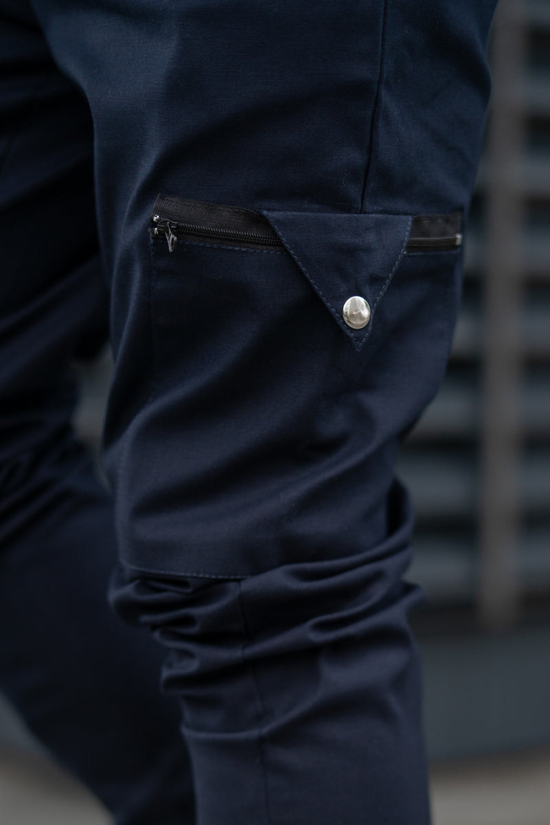 BRADBURY CARGO TROUSERS - NAVY
