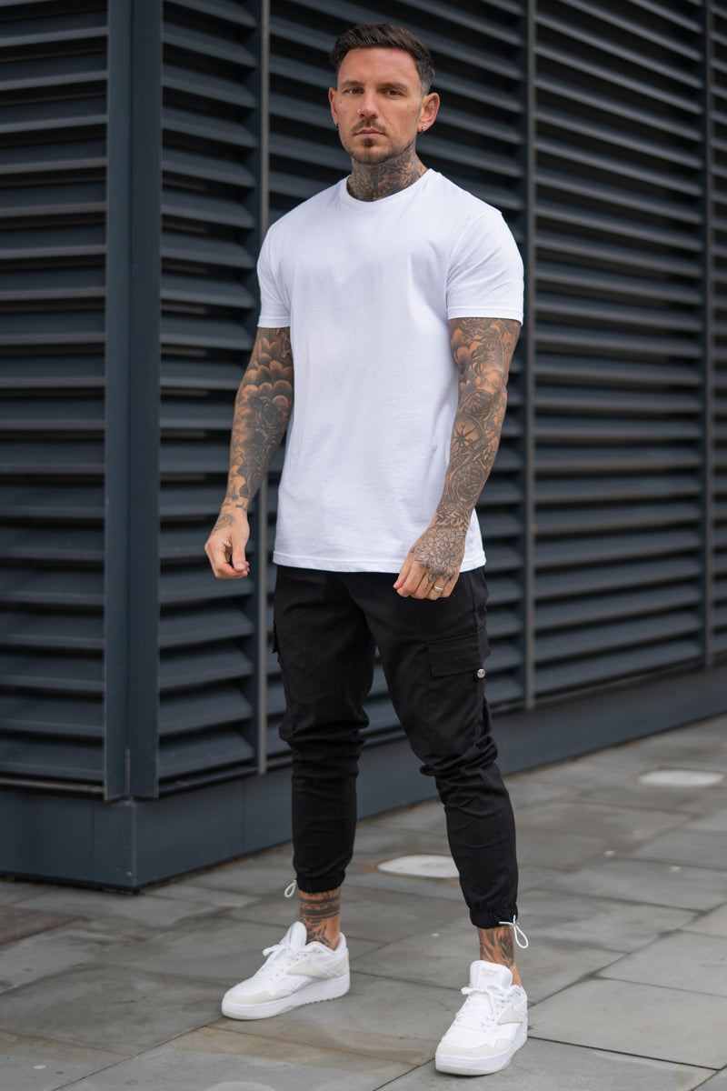 BARRACK CARGO TROUSERS - BLACK