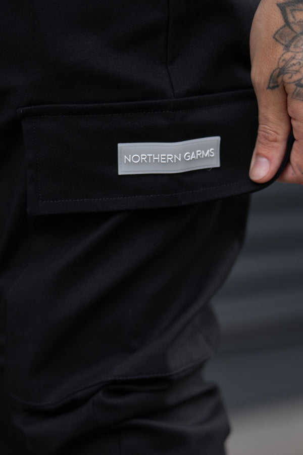 POINT CARGO TROUSERS - BLACK