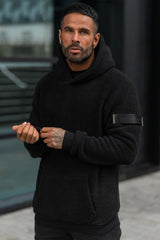 SUKAR SHERPA HOODIE - BLACK