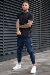 POINT CARGO TROUSERS - NAVY