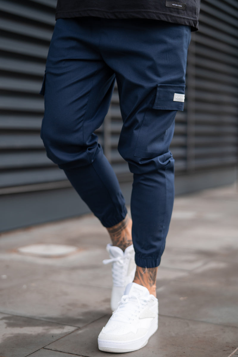 POINT CARGO TROUSERS - NAVY