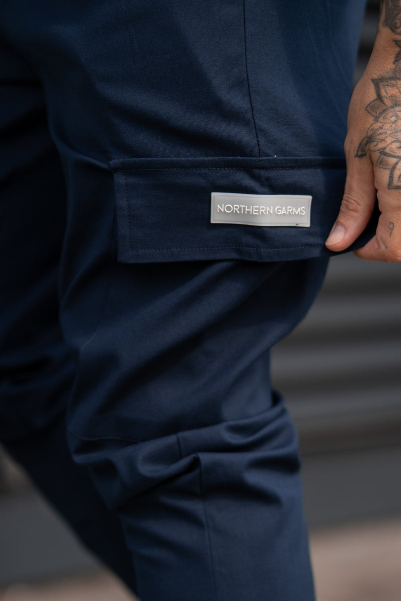POINT CARGO TROUSERS - NAVY