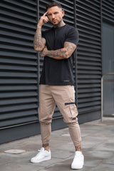BOYTON CARGO TROUSERS - SAND