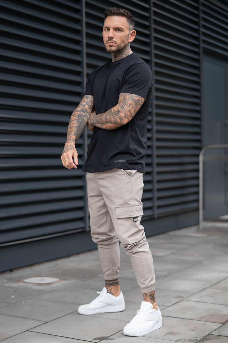 PRESCOTT CARGO TROUSERS - GREIGE