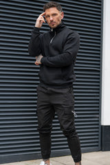 DAVENPORT CARGO TROUSERS - BLACK