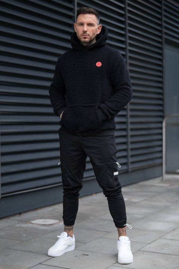 ARCADE SHERPA HOODIE - BLACK