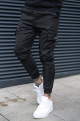 BUCKLEY CARGO TROUSERS - BLACK