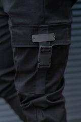 BUCKLEY CARGO TROUSERS - BLACK