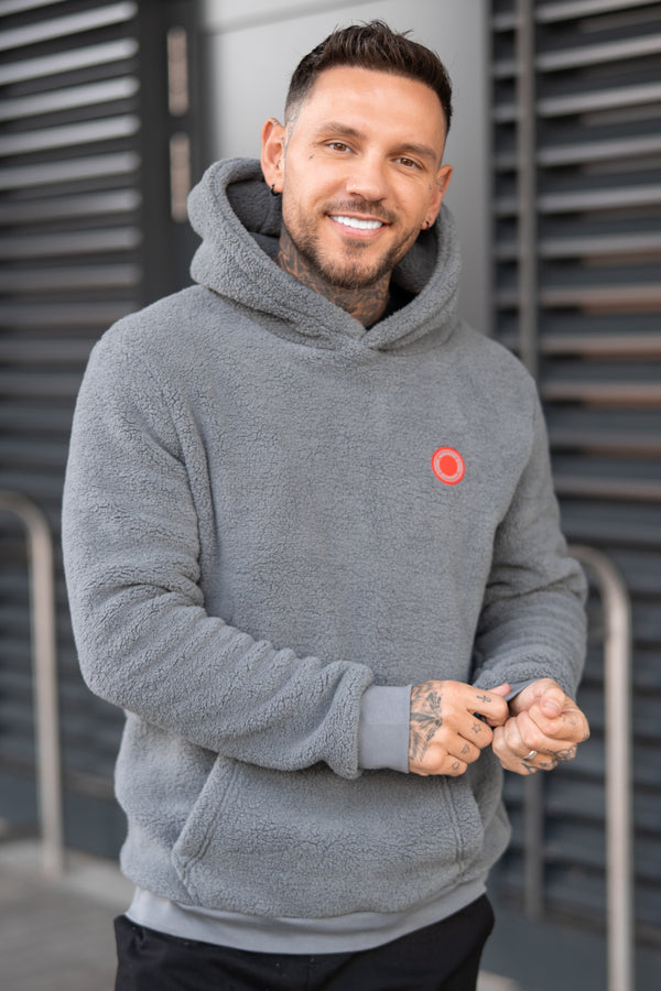 ARCADE SHERPA HOODIE - STEEL