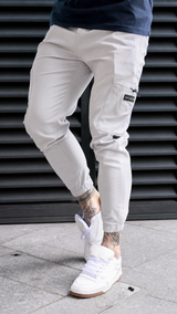 LINTON CARGO TROUSERS - ICE