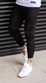 MAINE CARGO TROUSERS - BLACK